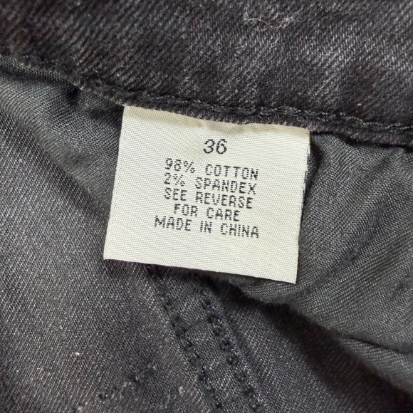 Kilogram Mens Distressed Paint Splatter Fade Side Stripe Jeans Black Size 36X31 - Picture 9 of 10